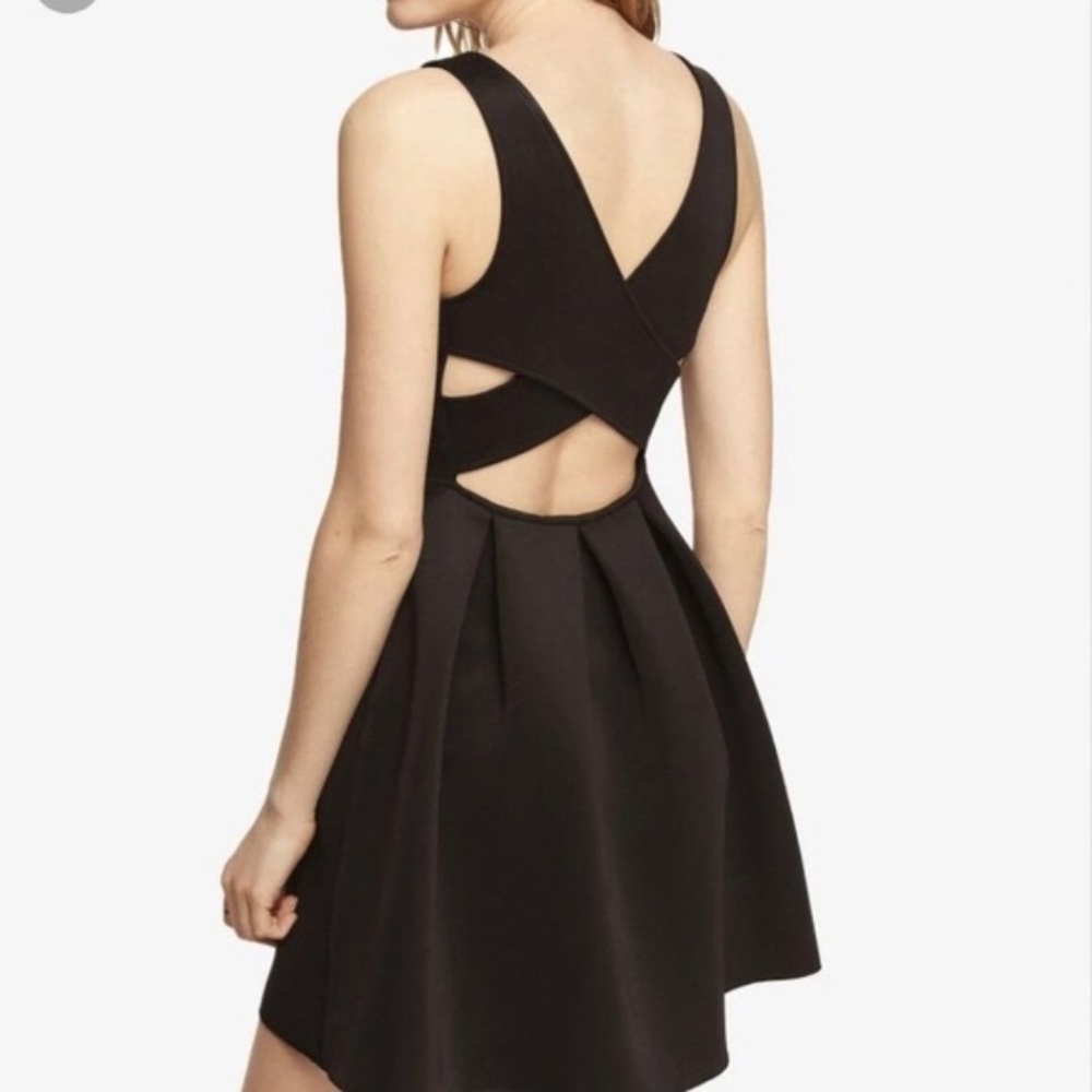 Express Black Dress with Key Hole Back
